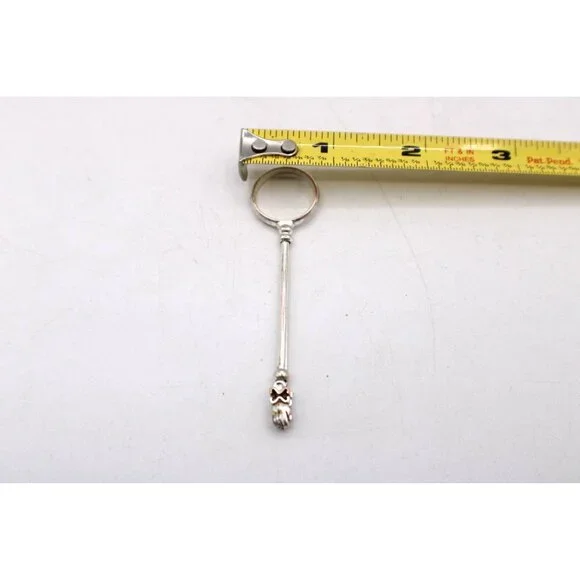 Victorian Novelty Clamp Ring Historically Used Holder Replica Vintage Size 6.5 - Picture 7 of 7